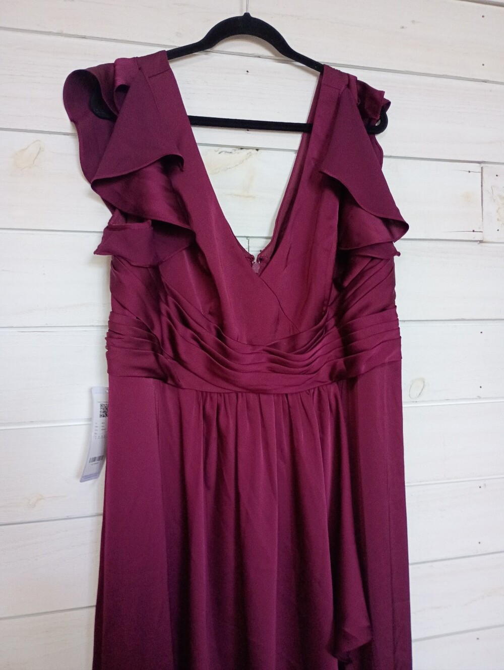 Azazie Omari Bridesmaids Dress in Cabernet - A22 - NWT - Picture 5 of 12